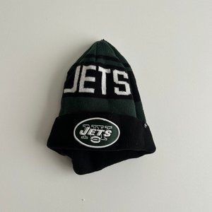 New York Jets Black and Green Mens Beanie Hat